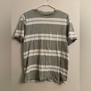 Baby blue, white, and grey shirt